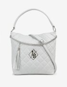 fashion&bags Geantă Albastră Matlasată Shopper cu curea Lanelea