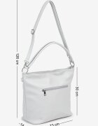 fashion&bags Geantă Albastră Matlasată Shopper cu curea Lanelea