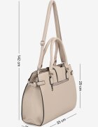 fashion&bags Geantă Bej cu Mâner și Aplicație Decorativă Ronevia