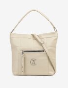 fashion&bags Geantă Bej Decorată cu Matlasare și Aplicație Metalică Mrulla