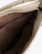 fashion&bags Geantă Bej Decorată cu Matlasare și Aplicație Metalică Mrulla