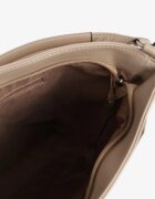 fashion&bags Geantă Bej închis Decorată cu Matlasare și Aplicație Metalică Mrulla