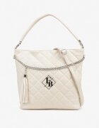 fashion&bags Geantă Bej Matlasată Shopper cu Curea Lanelea