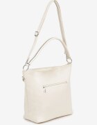 fashion&bags Geantă Bej Matlasată Shopper cu Curea Lanelea