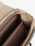 fashion&bags Geantă Bej tip poștaș cu Mâner și Aplicație Decorativă Alamira