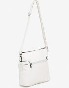 fashion&bags Geantă Poștaș Albă cu Curea Reglabilă Nanellisa