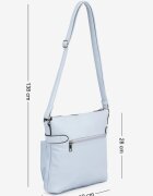 fashion&bags Geantă Poștaș Albastră cu Curea Reglabilă Nanellisa
