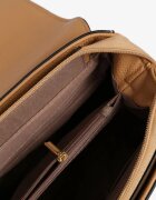 fashion&bags Geantă tip poștaș Bej închis cu Mâner și Aplicație Decorativă Alamira