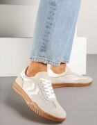 fashion&bella Adidași Bej în Stil de Tenisi Clasici cu Cusături Decorative Napilia