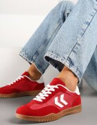fashion&bella Adidași Roșii în stil de Teniși Clasici cu cusături decorative Napilia