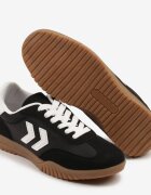 fashion&bella Sneakers Negri în Stil de Tenisi Clasici cu Cusături Decorative Napilia