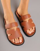 fashion Papuci Maro din spumă decorate cu decupaje Arrivara