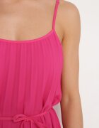 fashion Rochie Fucsia cu Bretele Reglabile cu Curea din Material Textil Liata