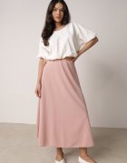 fashion station Fustă Clasică Roz deschis Midi Cloș Verettia
