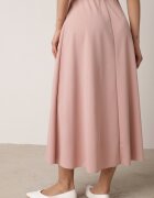 fashion station Fustă Clasică Roz deschis Midi Cloș Verettia