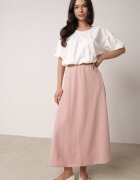 fashion station Fustă Clasică Roz deschis Midi Cloș Verettia