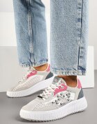 fiori&spinc Adidași Gri-Roz cu Nituri și Stea Viroti
