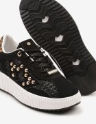fiori&spinc Sneakers negre cu capse și stea Viroti