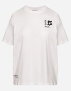 fresh made Tricou Alb-Bleu De bumbac Cu imprimeuri Hallena
