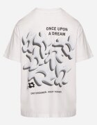 fresh made Tricou Alb-Bleu De bumbac Cu imprimeuri Hallena
