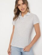 fruit of the loom T-shirt Polo Gri deschis cu bumbac Fodelira