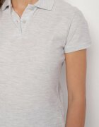 fruit of the loom T-shirt Polo Gri deschis cu bumbac Fodelira