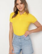 fruit of the loom Tricou Polo Galben din Bumbac Fodelira
