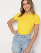 fruit of the loom Tricou Polo Galben din Bumbac Fodelira