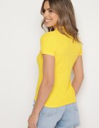 fruit of the loom Tricou Polo Galben din Bumbac Fodelira