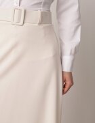  Fustă Bej deschis Netedă Maxi cu elastic în talie și cataramă Orirsa