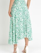  Fustă Verde Plisată Din Satin Maxi Raimena