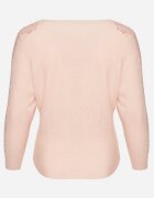 g-dz fashion Bluză Roz pal cu viscoză și bumbac croi liliac decorată cu dantelă și zirconii Erisele