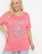 g-dz fashion Bluză Rozalie Decorată cu Zirconii și Imprimeu Metalic Ralilena