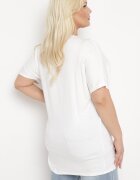 g-dz fashion Tricou Alb cu Mâneci tip liliac Salilena