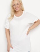 g-dz fashion Tricou Alb cu Mâneci tip liliac Salilena
