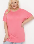 g-dz fashion Tricou Roz cu Mâneci tip Liliac Salilena