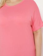 g-dz fashion Tricou Roz cu Mâneci tip Liliac Salilena