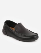 galax paris Mocasini cu cusături decorative Gildal Negri