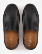 galax paris Mocasini cu cusături decorative Gildal Negri