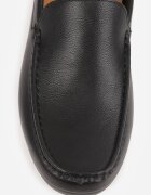 galax paris Mocasini cu cusături decorative Gildal Negri