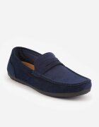 galax paris Pantofi clasici tip mocasini din imitație de piele întoarsă Cilippe Albaștri