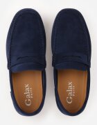 galax paris Pantofi clasici tip mocasini din imitație de piele întoarsă Cilippe Albaștri