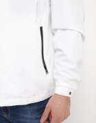  Geacă Albă Windbreaker cu Glugă Ascunsă în Guler Fioratte