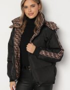  Geacă Neagră Reversibilă Puffer cu glugă detașabilă și buzunare Erisaria