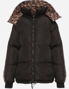  Geacă Neagră Reversibilă Puffer cu glugă detașabilă și buzunare Erisaria
