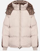  Geacă Puffer bej reversibilă cu glugă detașabilă și buzunare Erisaria