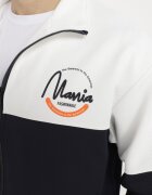  Geacă sport Alb-Bleumarin cu Guler înalt și Imprimeu Lwanes