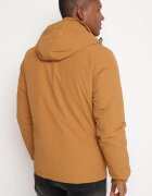  Geacă tip windbreaker maro deschis cu Glugă detașabilă și Interior matlasat Tintoria