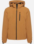  Geacă tip windbreaker maro deschis cu Glugă detașabilă și Interior matlasat Tintoria
