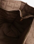  Geantă Shopper Maro cu reliefuri decorative Lannina